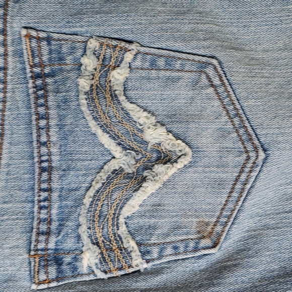 Host Pick Levi's Jeans light denim jean skirt, deconstructed Size 10 - Picture 5 of 10